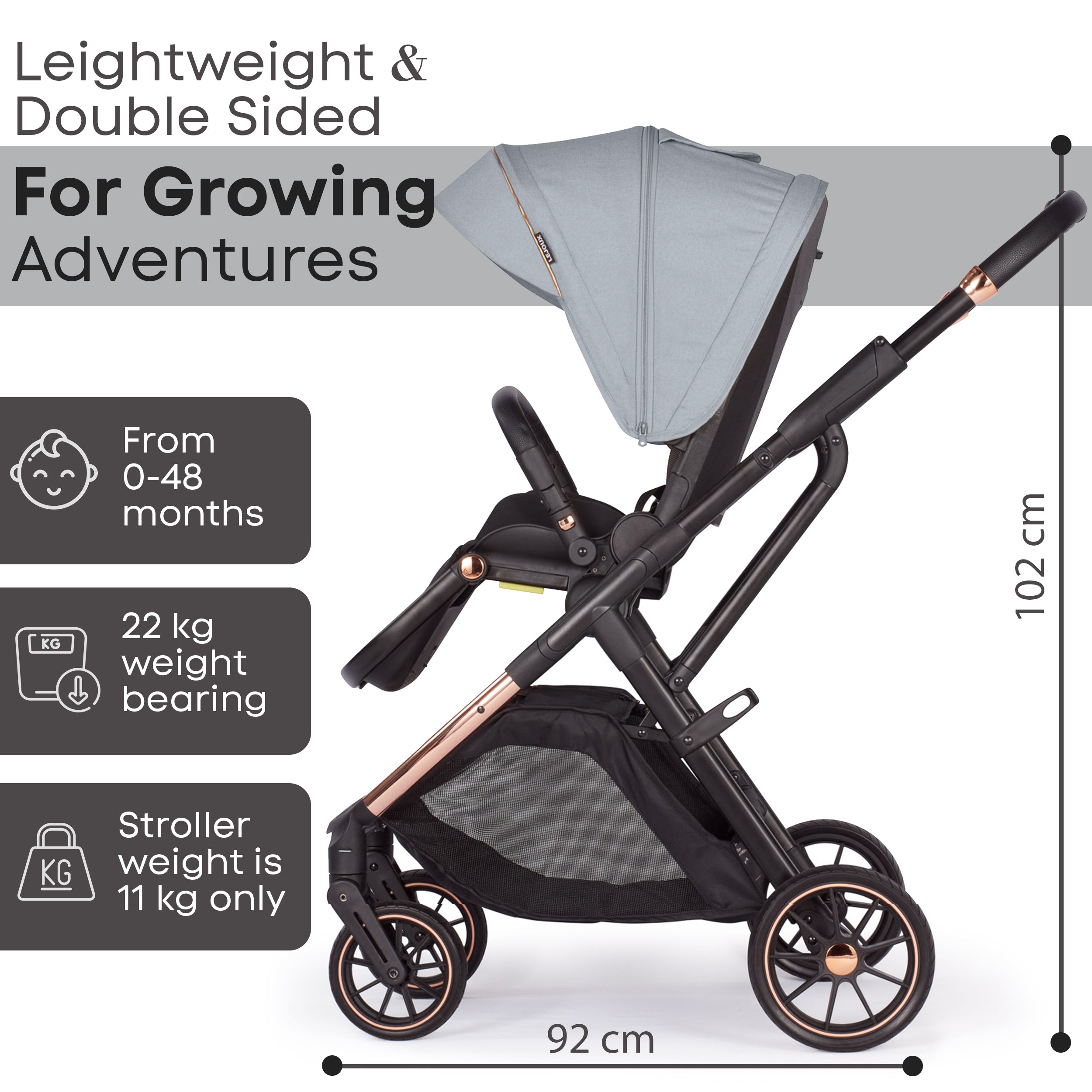 Baby Pram Stroller Pushchair 0 Months +