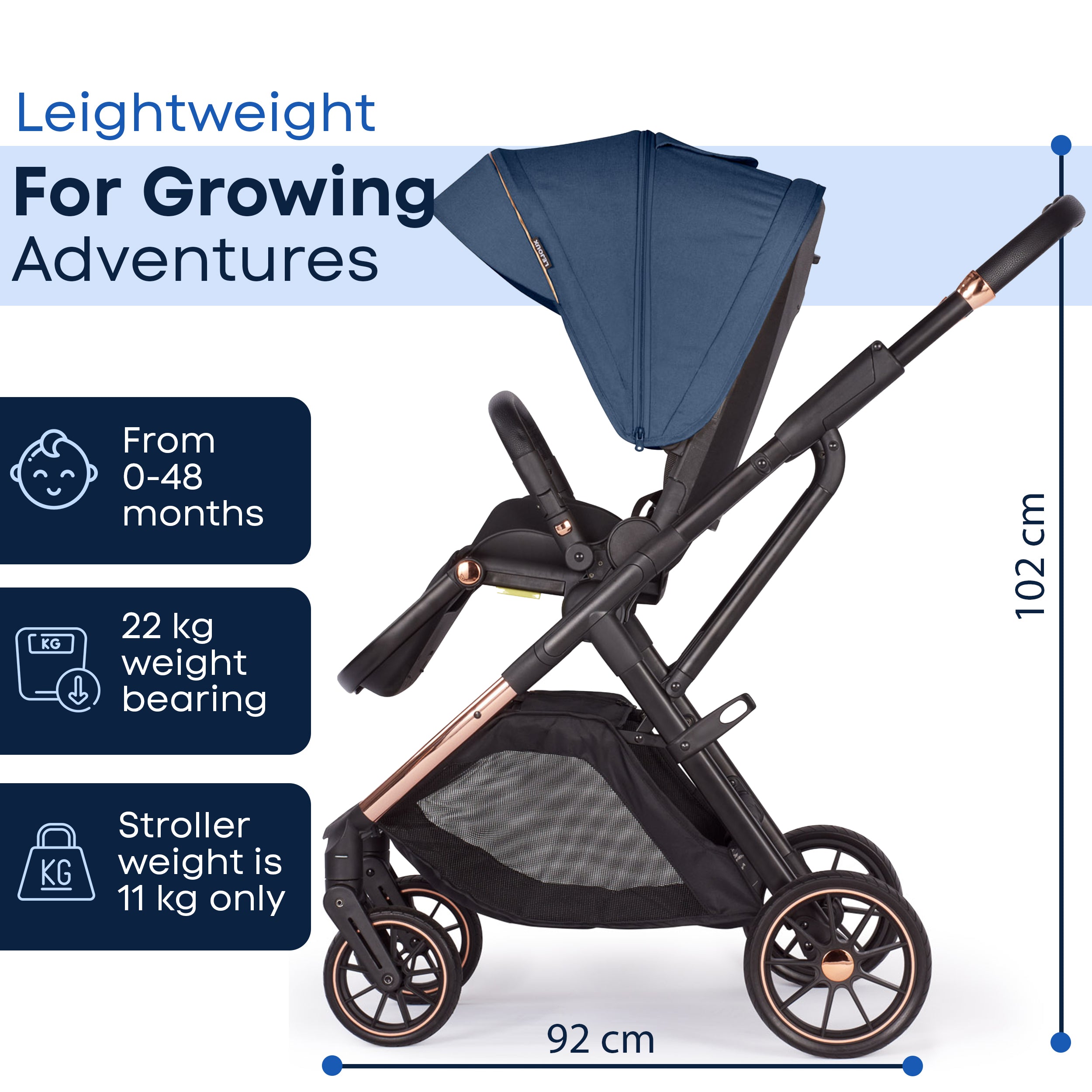 Baby Pram Stroller Pushchair 0 Months +