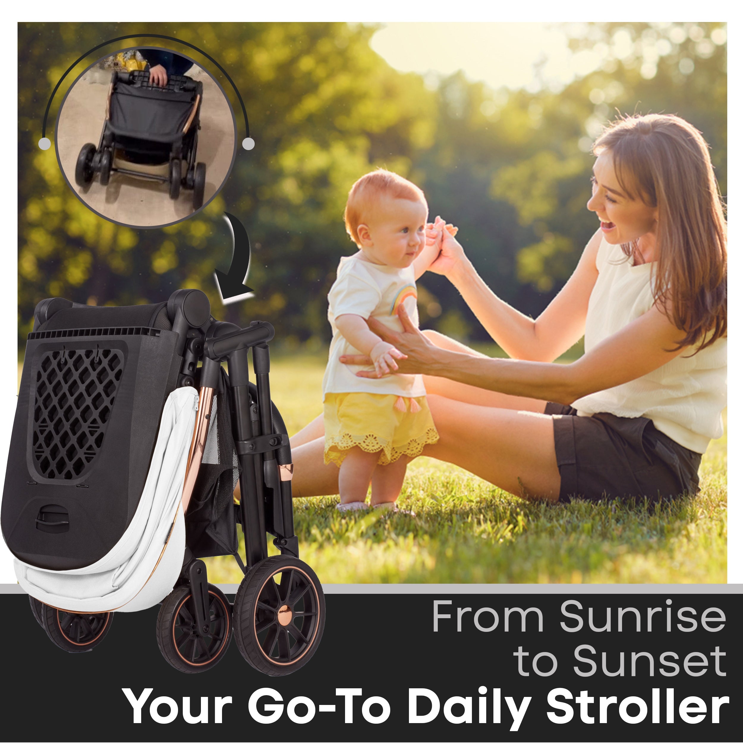 Baby Pram Stroller Pushchair 0 Months +