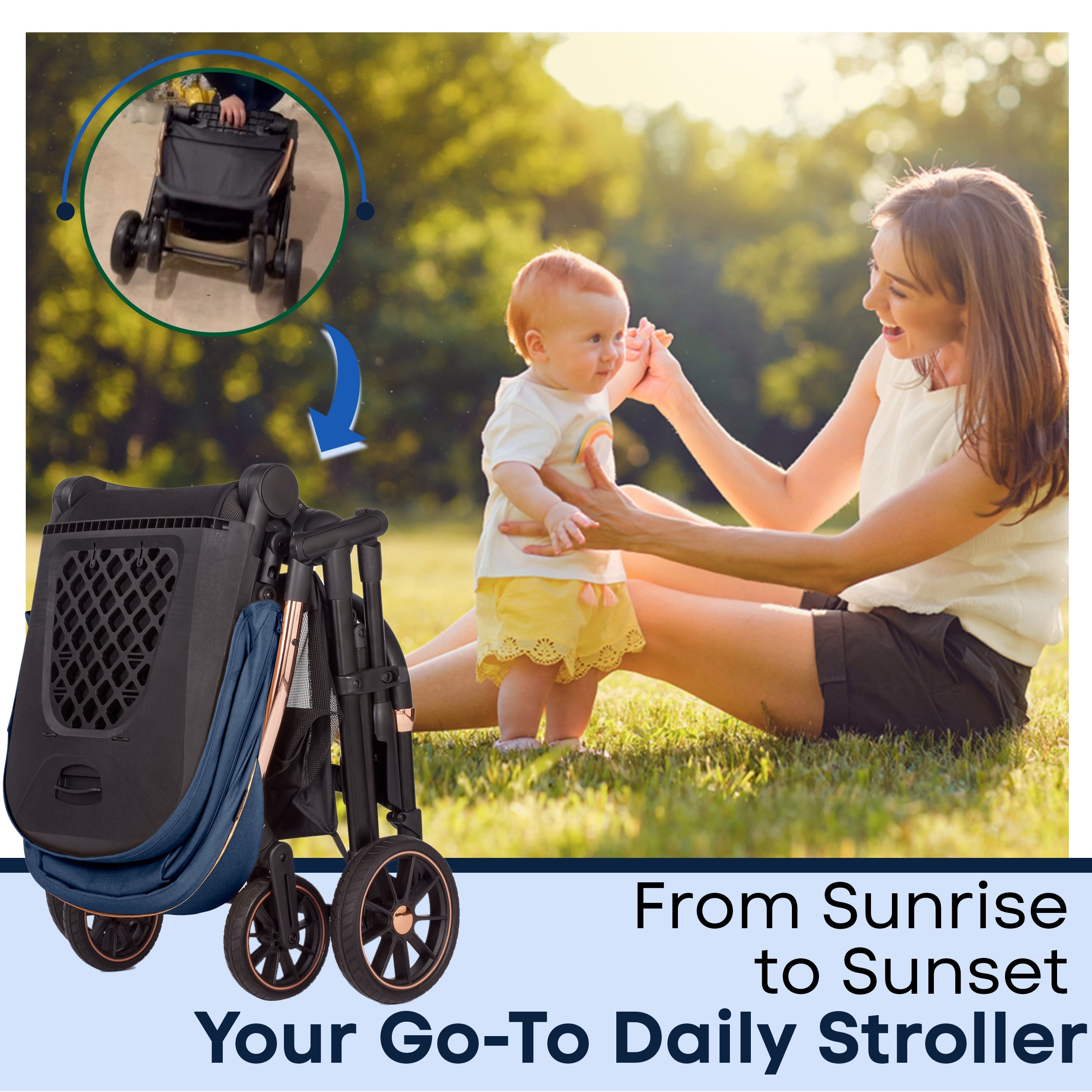 Baby Pram Stroller Pushchair 0 Months +