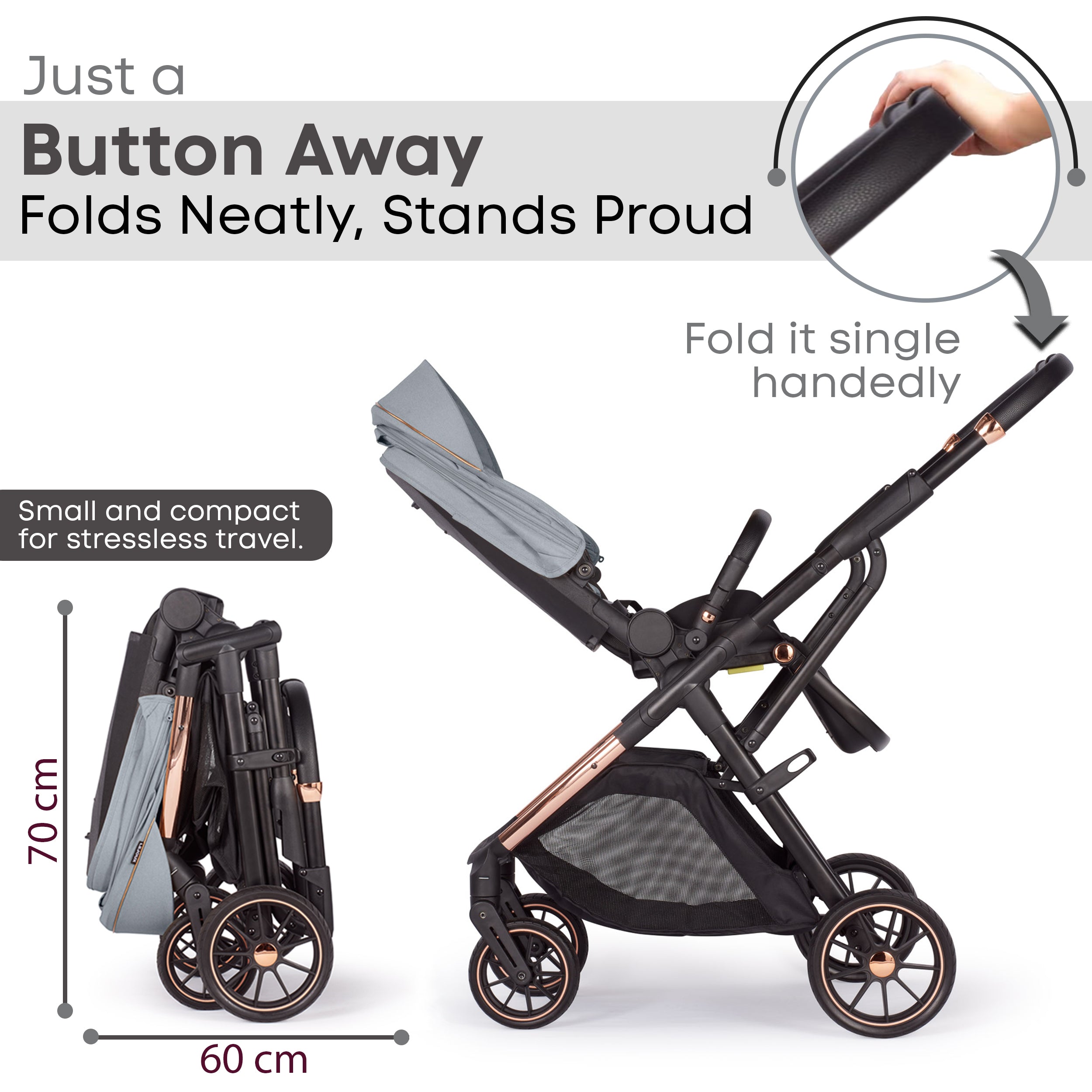 Baby Pram Stroller Pushchair 0 Months +