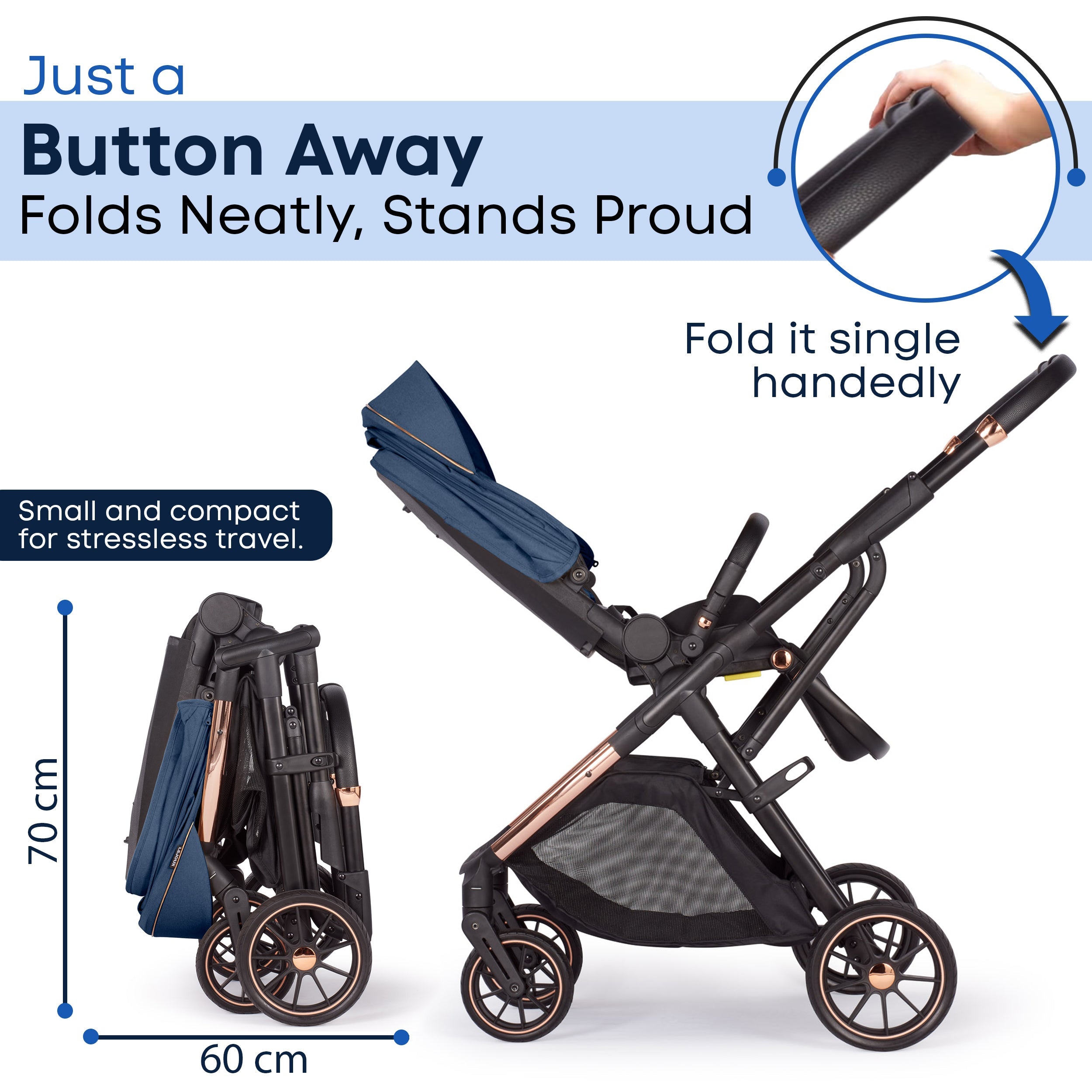 Baby Pram Stroller Pushchair 0 Months +