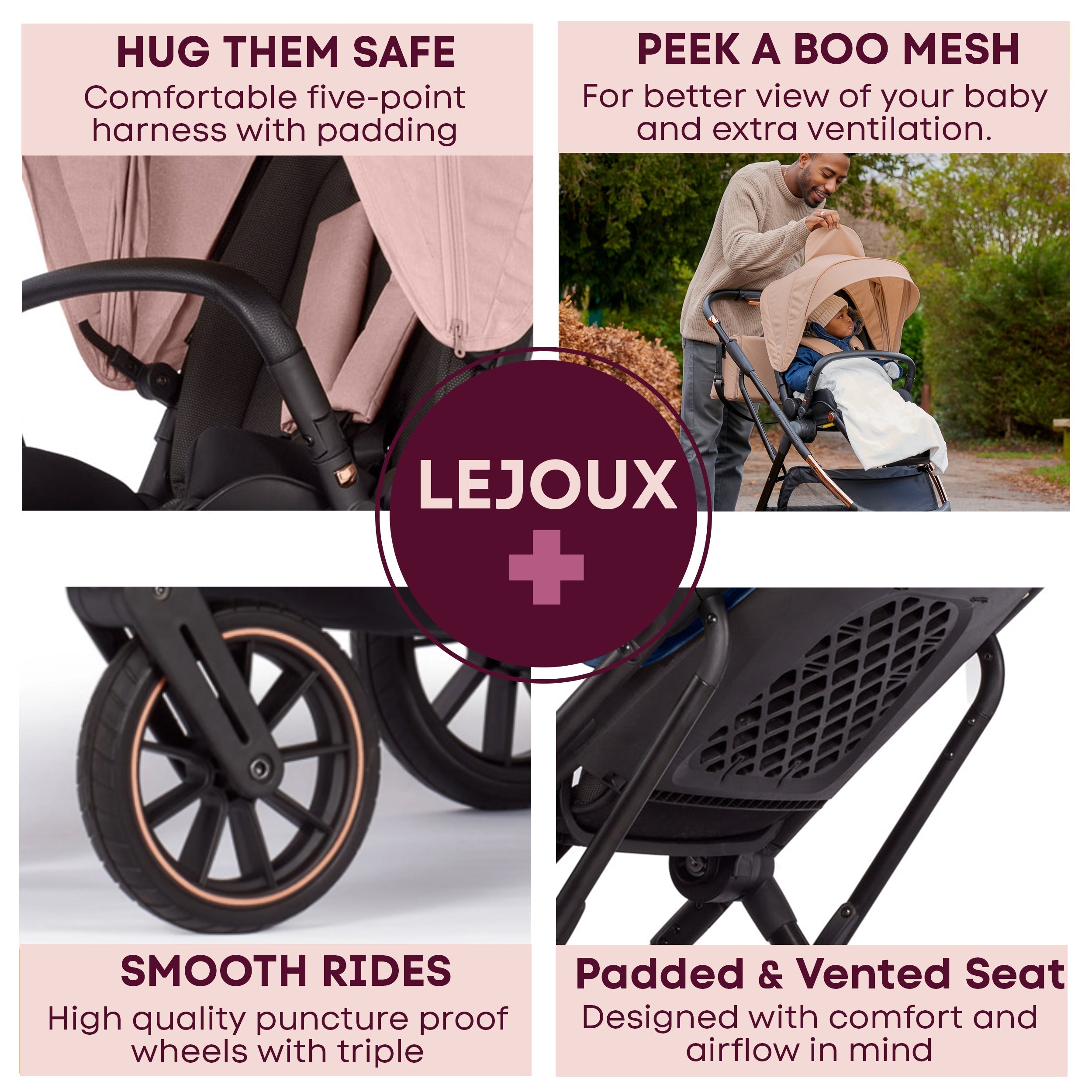Baby Pram Stroller Pushchair 0 Months +
