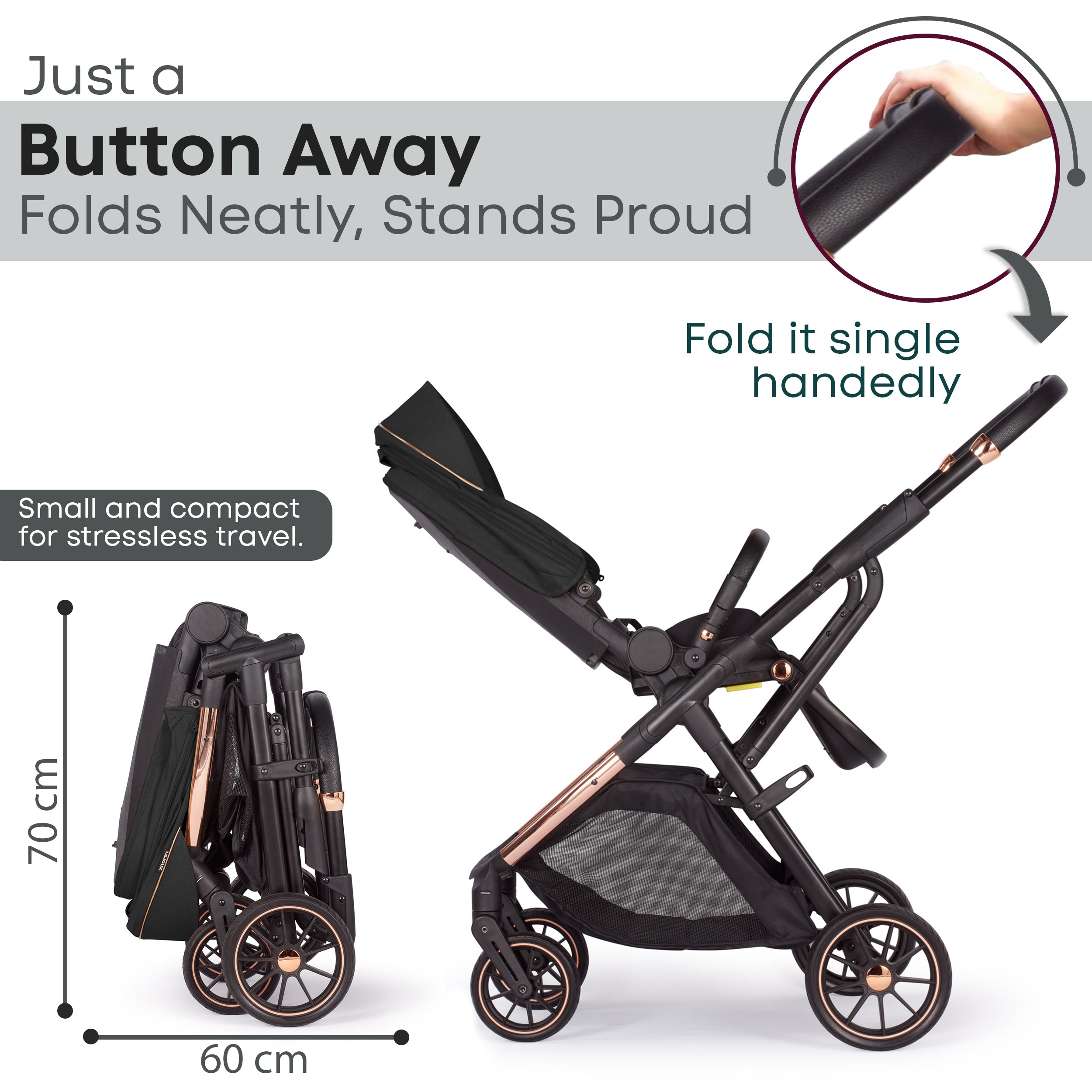 Baby Pram Stroller Pushchair 0 Months +
