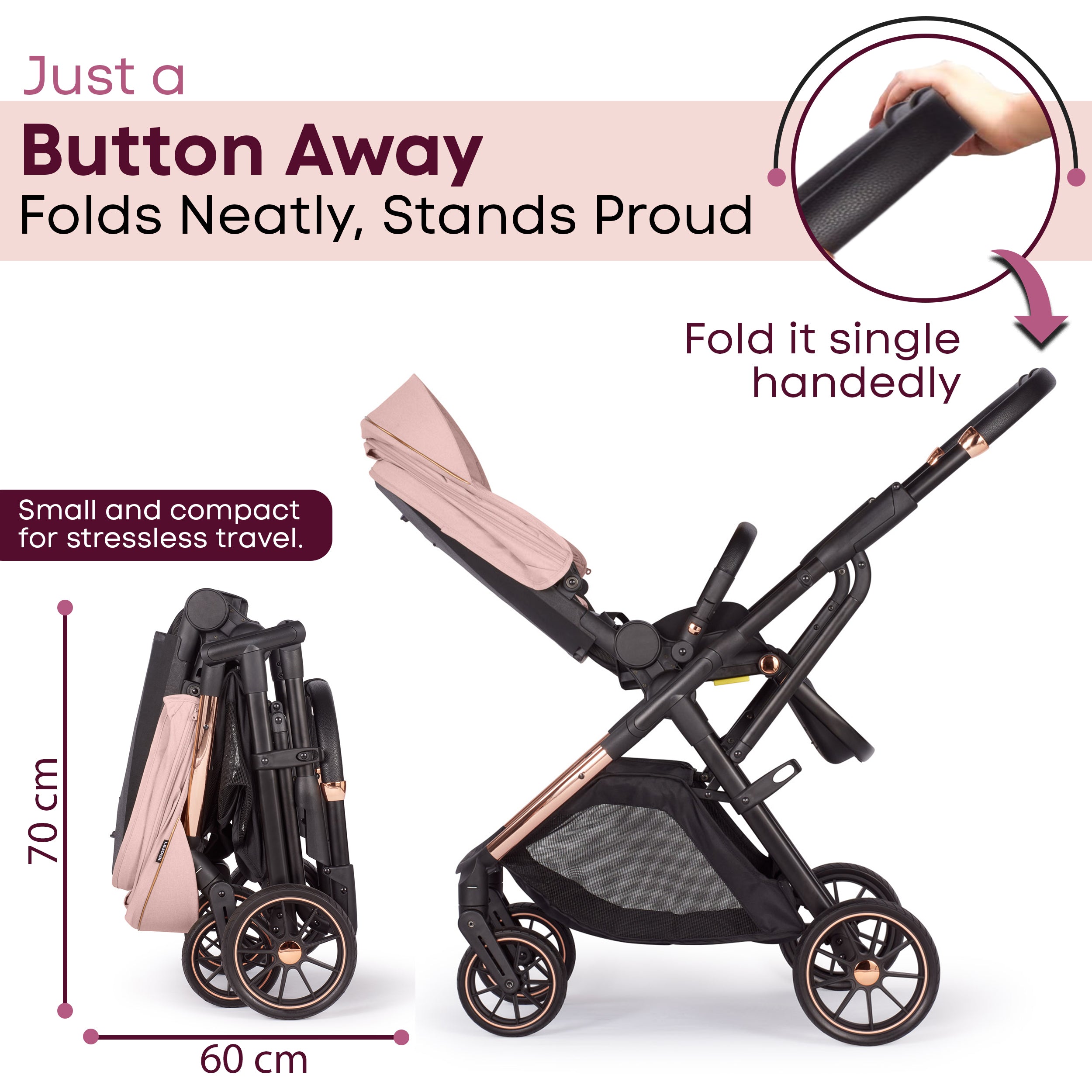 Baby Pram Stroller Pushchair 0 Months +