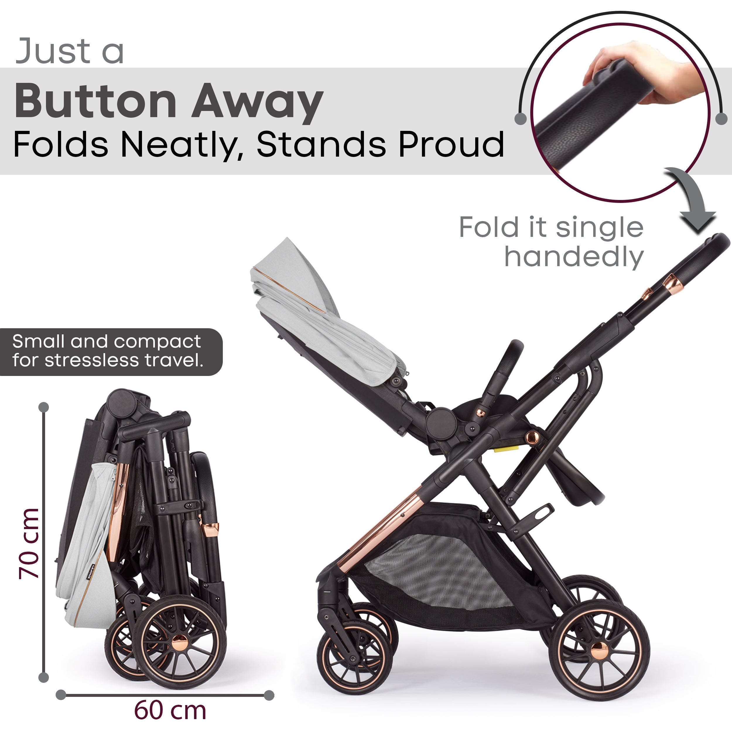 Baby Pram Stroller Pushchair 0 Months +