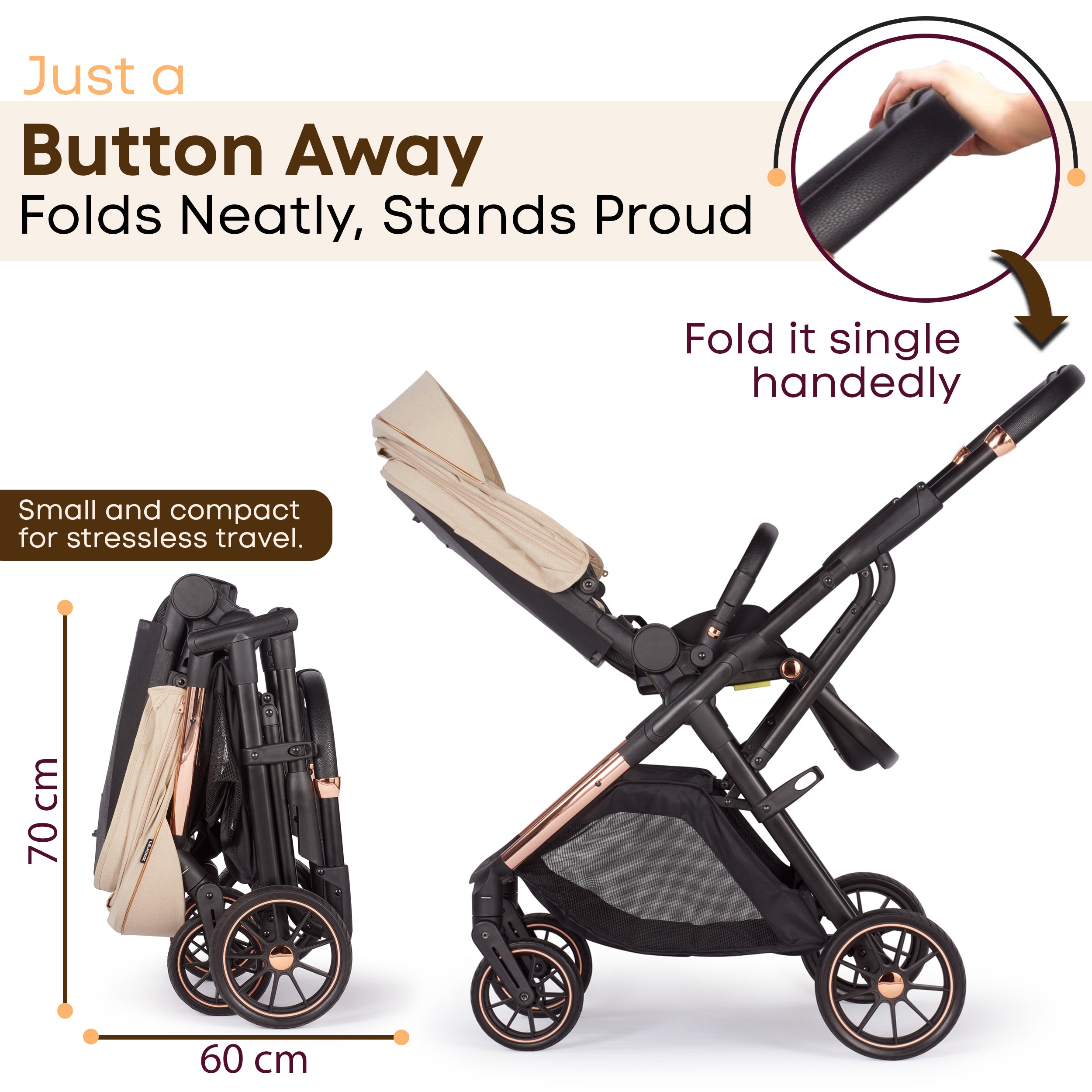 Baby Pram Stroller Pushchair 0 Months +