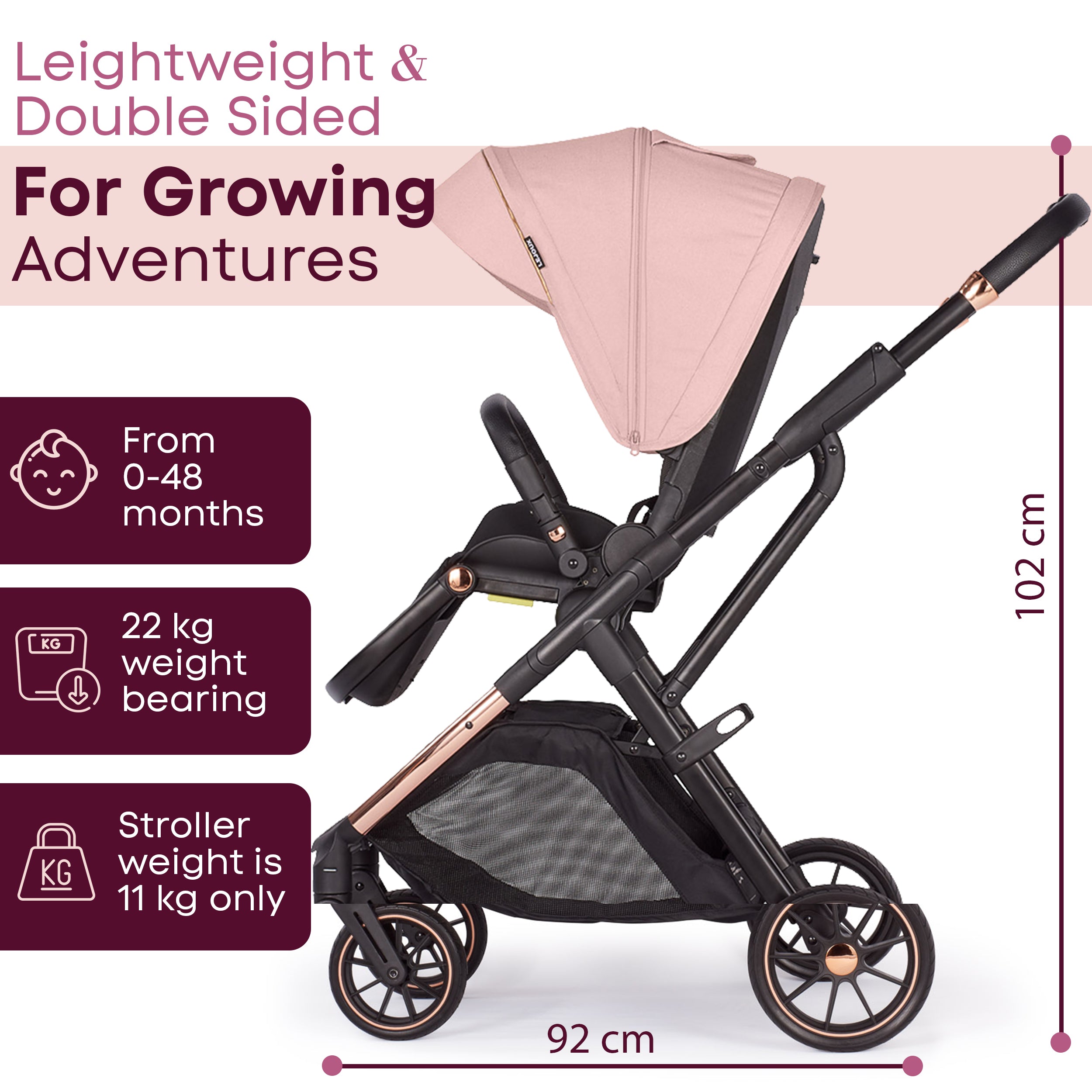 Baby Pram Stroller Pushchair 0 Months +