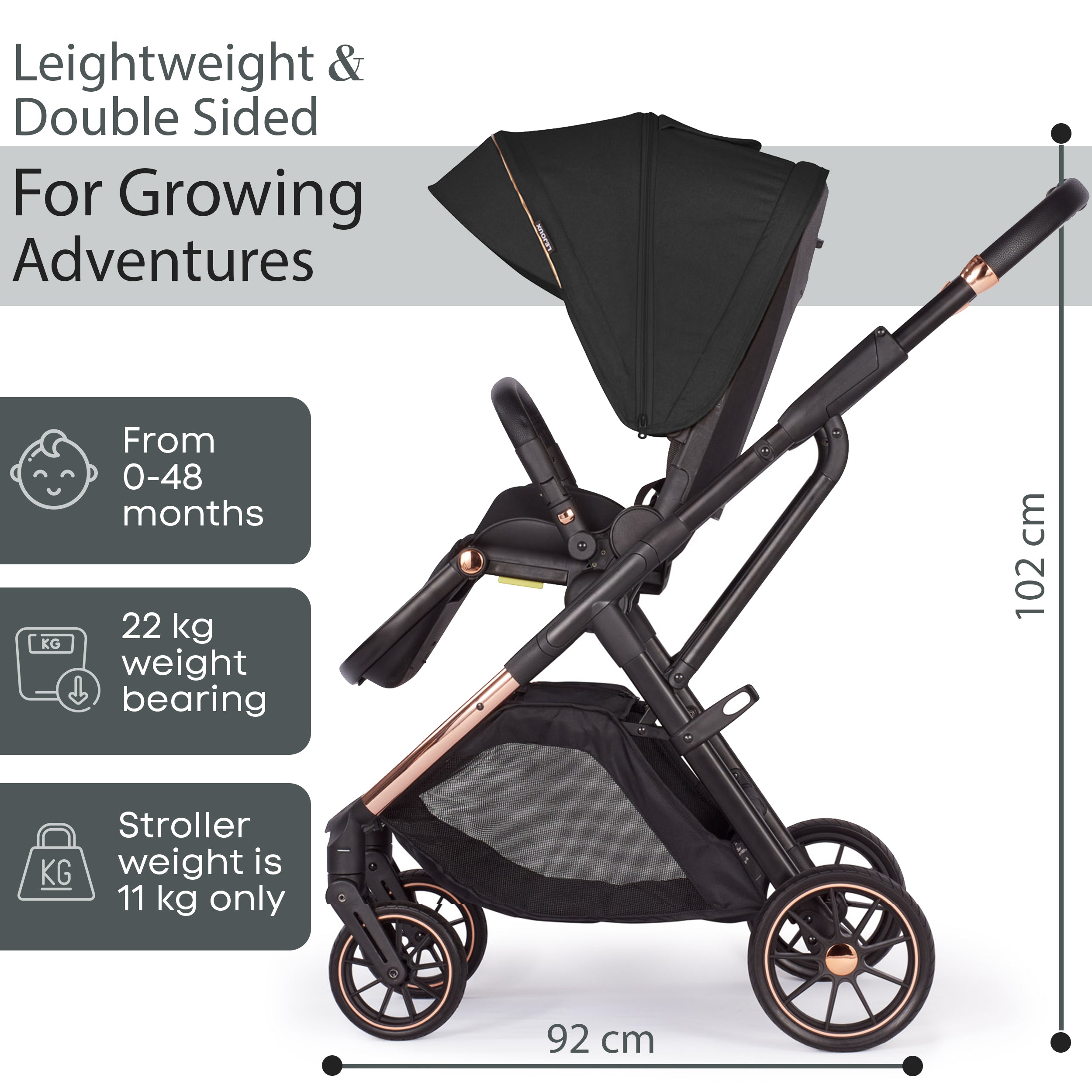 Baby Pram Stroller Pushchair 0 Months +