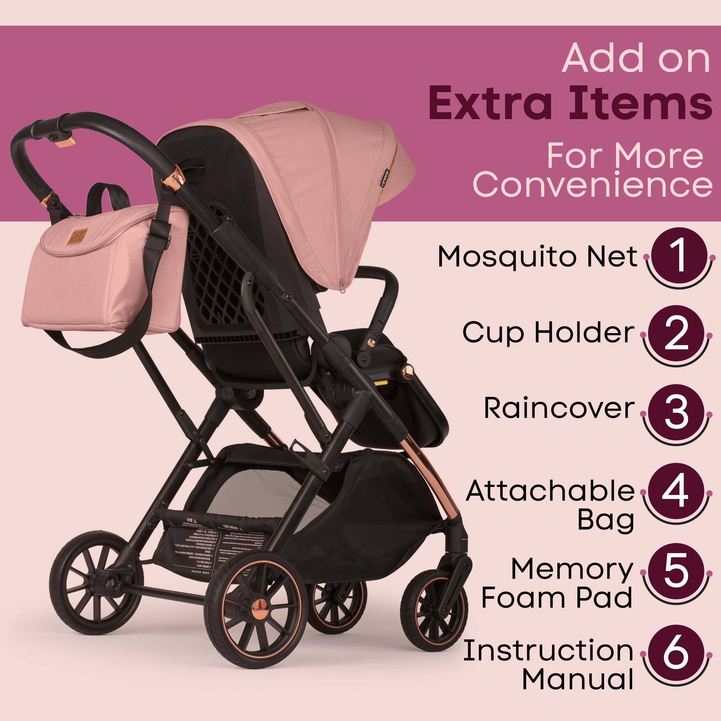 Baby Pram Stroller Pushchair 0 Months +