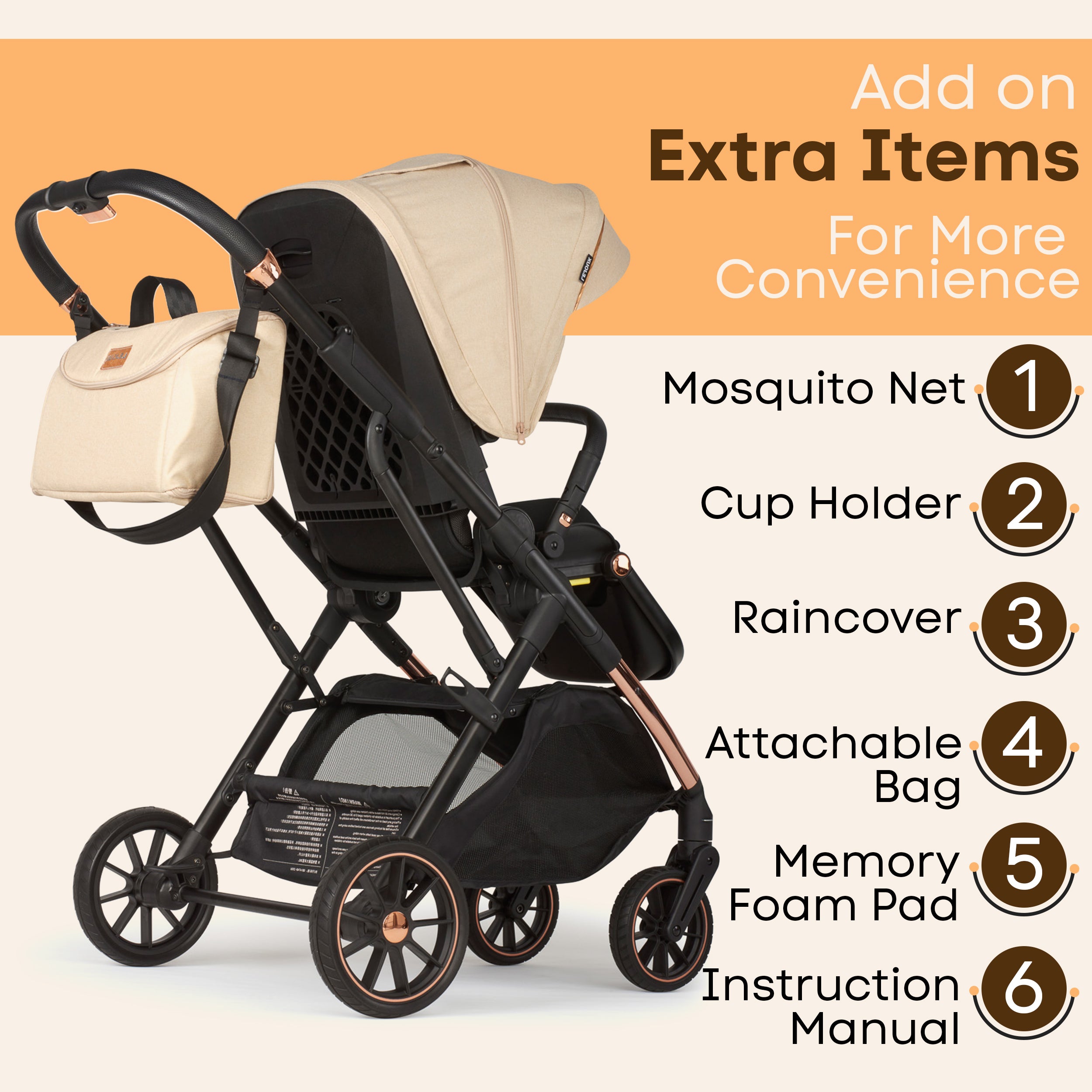 Baby Pram Stroller Pushchair 0 Months +